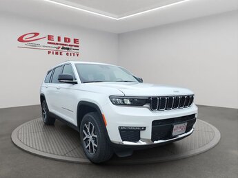 2025 Bright White Clearcoat Jeep Grand Cherokee L Limited 4X4 3.6L V6 24V VVT Engine Automatic 4 Door SUV