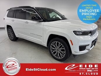 2025 Bright White Clearcoat Jeep Grand Cherokee L Summit 4 Door 4X4 Automatic SUV 3.6L V6 24V VVT Engine