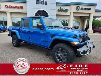 2025 Hydro Blue Pearlcoat Jeep Gladiator Sport S 4X4 4 Door 3.6L V6 24V VVT Engine Automatic