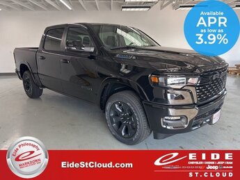 2025 Diamond Black Crystal Pearlcoat Ram 1500 Big Horn Night Edition 4 Door Truck 4X4 Automatic 3.6L V6 24V VVT Engine
