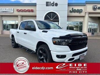 2023 Bright White Clearcoat Ram 1500 Tradesman Night Edition Automatic Truck 4 Door HEMI 5.7L V8 Multi Displacement VVT eTorque Engine 4X4