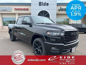 2025 Diamond Black Crystal Pearlcoat Ram 1500 Laramie Night Edition 3.0L I6 Engine Automatic 4X4 4 Door Truck