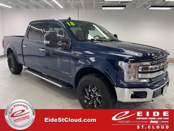 2018 Blue Jeans Metallic Ford F-150 Lariat Truck 3.5L V6 EcoBoost Engine Automatic