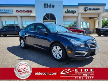 2015 Blue Ray Metallic Chevrolet Cruze 1LT Car 4 Door FWD ECOTEC 1.4L I4 SMPI DOHC Turbocharged VVT Engine Automatic