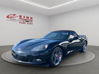2007 Black Chevrolet Corvette Base Convertible RWD 6.0L V8 SFI Engine 2 Door