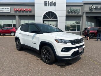 2025 Bright White Clearcoat Jeep Compass Limited Automatic 2.0L I4 DOHC Engine 4X4 4 Door