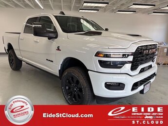 2025 Bright White Clearcoat Ram 3500 Laramie Night Edition 6.7L I6 Engine Automatic Truck 4X4