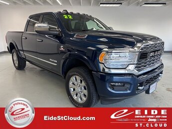 2022 Patriot Blue Pearlcoat Ram 2500 Limited Automatic 4 Door Cummins 6.7L I6 Turbodiesel Engine Truck 4X4