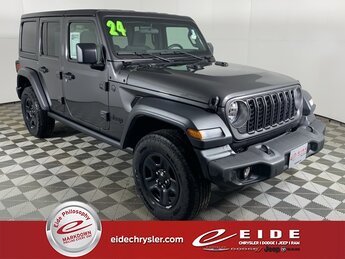 2024 Granite Crystal Metallic Clearcoat Jeep Wrangler Sport 4X4 SUV 4 Door Manual 3.6L V6 24V VVT Engine