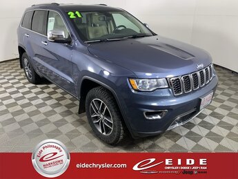 2021 Slate Blue Pearlcoat Jeep Grand Cherokee Limited 4 Door 3.6L V6 24V VVT Engine 4X4 Automatic