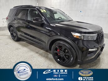 2024 Agate Black Metallic Ford Explorer ST 4X4 4 Door 3.0L EcoBoost V6 Engine Automatic