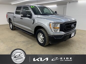 2021 Iconic Silver Metallic Ford F-150 XL 4X4 2.7L V6 EcoBoost Engine 4 Door Truck Automatic
