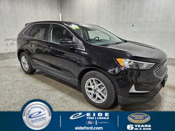 2024 Agate Black Metallic Ford Edge SEL 4 Door EcoBoost 2.0L I4 GTDi DOHC Turbocharged VCT Engine Automatic AWD SUV