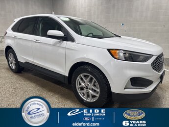 2024 Oxford White Ford Edge SEL 4 Door EcoBoost 2.0L I4 GTDi DOHC Turbocharged VCT Engine SUV Automatic