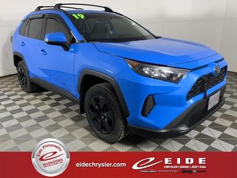 2019 Blue Flame Toyota RAV4 LE 4 Door AWD 2.5L 4-Cylinder DOHC Dual VVT-i Engine Automatic SUV