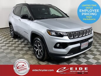 2025 Silver Zynith Metallic Clearcoat Jeep Compass Limited Automatic 4 Door 4X4 SUV 2.0L I4 DOHC Engine