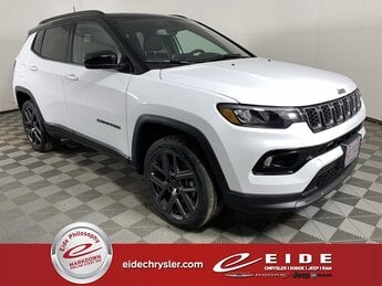 2025 Bright White Clearcoat Jeep Compass Limited 4 Door 2.0L I4 DOHC Engine Automatic SUV