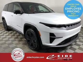 2025 Bright White Clearcoat Jeep Wagoneer S Launch Edition 4X4 Electric Motor Engine 4 Door Automatic SUV