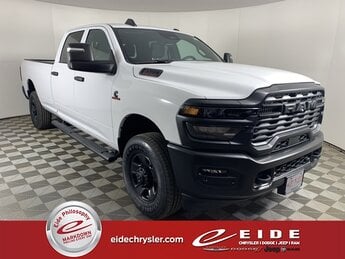 2025 Bright White Clearcoat Ram 3500 Tradesman 6.7L I6 Engine Automatic 4X4 4 Door Truck