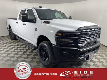 2025 Bright White Clearcoat Ram 3500 Tradesman 6.7L I6 Engine Automatic 4X4 4 Door Truck