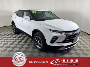 2023 Summit White Chevrolet Blazer LT SUV 2.0L Turbocharged Engine 4 Door