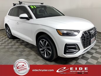 2021 Ibis White Audi Q5 45 Premium Plus Automatic 2.0L Turbocharged Engine 4 Door SUV