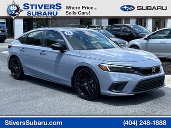 2024 Morning Mist Metallic Honda Civic Sport Hatchback Automatic (CVT) FWD 4 Door 2.0L I4 DOHC 16V Engine