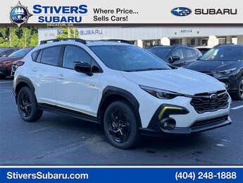 2025 Crystal White Pearl Subaru Crosstrek Sport Automatic (CVT) AWD SUV 4 Door 2.5L 4-Cylinder DOHC 16V Engine