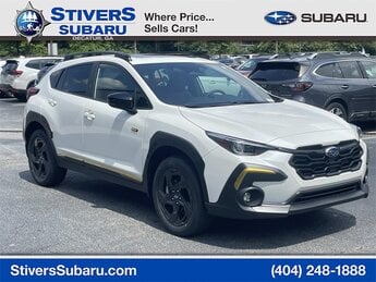 2025 Crystal White Pearl Subaru Crosstrek Sport AWD SUV 2.5L 4-Cylinder DOHC 16V Engine
