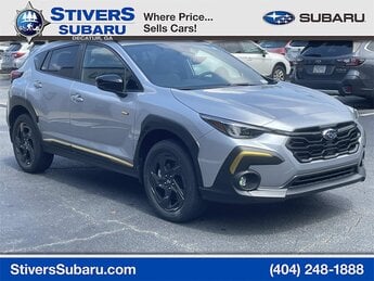 2025 Ice Silver Metallic Subaru Crosstrek Sport 2.5L 4-Cylinder DOHC 16V Engine Automatic (CVT) SUV