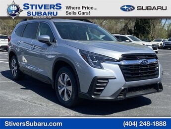 2025 Ice Silver Metallic Subaru Ascent Premium 2.4L 4-Cylinder DOHC 16V Engine AWD SUV