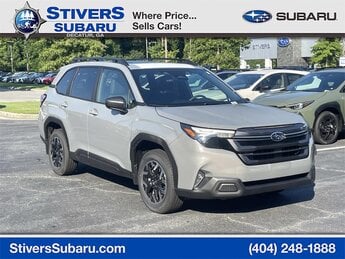 2025 River Rock Pearl Subaru Forester Premium AWD SUV 4 Door 2.5L 4-Cylinder DOHC 16V Engine Automatic (CVT)