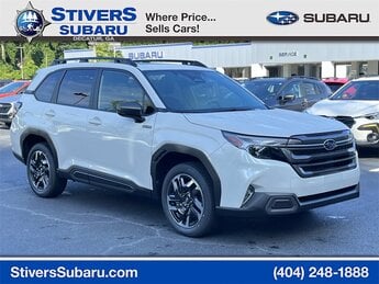 2025 Crystal White Pearl Subaru Forester Hybrid Limited Hybrid 2.5L 4-Cylinder DOHC 16V Engine Automatic (CVT) SUV
