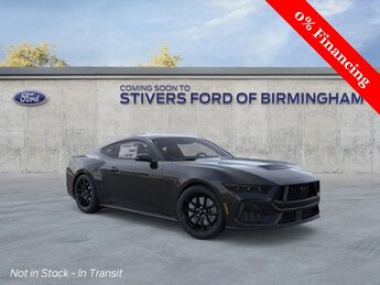 2025 Shadow Black Ford Mustang GT RWD Coupe Automatic 2 Door 5.0L V8 Ti-VCT Engine