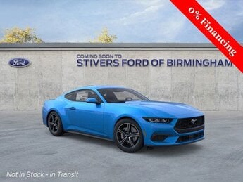 2025 Grabber Blue Metallic Ford Mustang EcoBoost EcoBoost 2.3L I4 GTDi DOHC Turbocharged VCT Engine 2 Door Coupe RWD