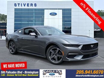 2025 Carbonized Gray Metallic Ford Mustang EcoBoost 2 Door EcoBoost 2.3L I4 GTDi DOHC Turbocharged VCT Engine Coupe Automatic