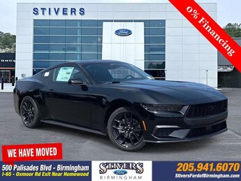 2025 Shadow Black Ford Mustang EcoBoost EcoBoost 2.3L I4 GTDi DOHC Turbocharged VCT Engine Automatic RWD Coupe 2 Door