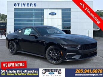 2025 Shadow Black Ford Mustang EcoBoost EcoBoost 2.3L I4 GTDi DOHC Turbocharged VCT Engine Automatic RWD Coupe 2 Door