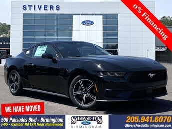 2025 Shadow Black Ford Mustang EcoBoost EcoBoost 2.3L I4 GTDi DOHC Turbocharged VCT Engine 2 Door RWD Automatic