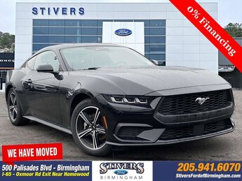 2025 Shadow Black Ford Mustang EcoBoost RWD Coupe Automatic EcoBoost 2.3L I4 GTDi DOHC Turbocharged VCT Engine