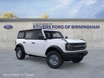 2025 Oxford White Ford Bronco Base SUV 4X4 2.3L EcoBoost I-4 Engine 4 Door Automatic