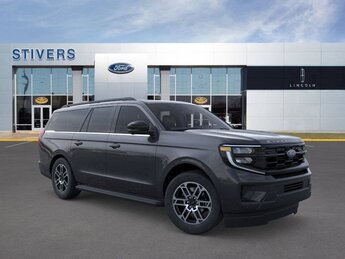 2025 Dark Matter Gray Metallic Ford Expedition Max ACTIVE MAX SUV Automatic EcoBoost 3.5L V6 GTDi DOHC 24V Twin Turbocharged Engine RWD
