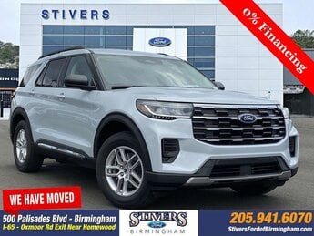 2025 Space White Metallic Ford Explorer Active Automatic 2.3L EcoBoost I-4 Engine RWD 4 Door SUV