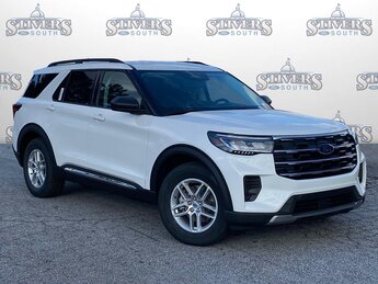2025 White Metallic Ford Explorer Active Automatic SUV RWD
