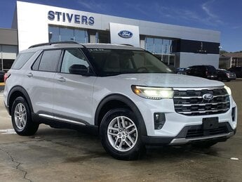 2025 Space White Metallic Ford Explorer Active Automatic 4 Door SUV 2.3L EcoBoost I-4 Engine