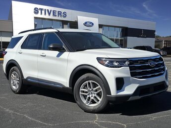 2025 Star White Metallic Tri-Coat Ford Explorer Active 4 Door SUV RWD 2.3L EcoBoost I-4 Engine