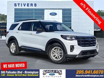 2025 Space White Metallic Ford Explorer Active SUV Automatic 2.3L EcoBoost I-4 Engine