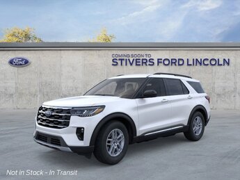2025 Star White Metallic Tri-Coat Ford Explorer Active Automatic 4 Door 2.3L EcoBoost I-4 Engine RWD