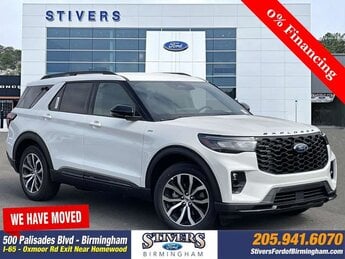2025 Star White Metallic Tri-Coat Ford Explorer ST-Line RWD Automatic 4 Door