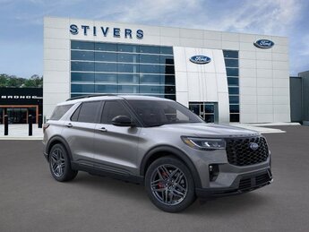 2025 Carbonized Gray Metallic Ford Explorer ST-Line Automatic 4 Door 2.3L EcoBoost I-4 Engine RWD SUV